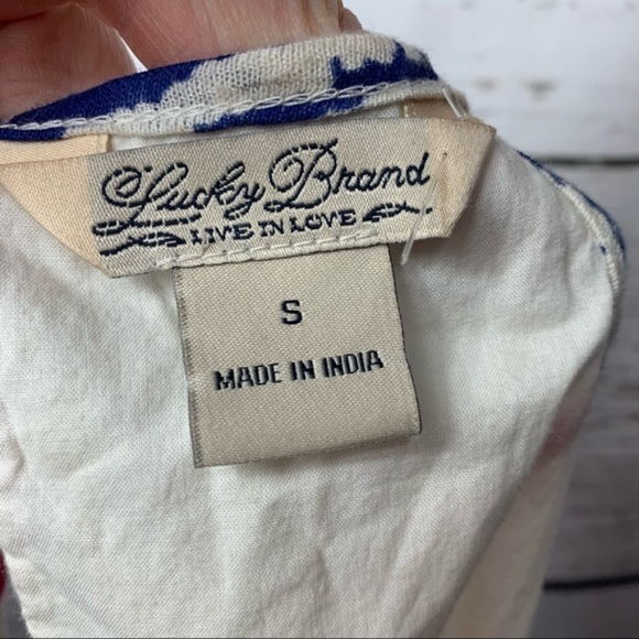 Lucky Brand Embroidered Sleeveless Top - Picture 7 of 8